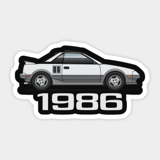 1986-White and Grey Sticker